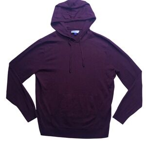 Artefact Merino Wool Mens Windsor Burgundy Knit Hoodie Sweater Large MGS10075